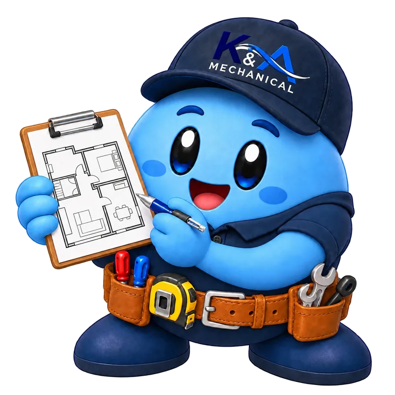 Kirby with a pen, paper and tape measure